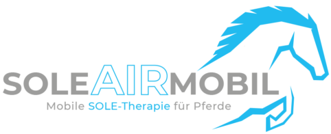Soleairmobil Logo mit Text: Mobile Sole-Theraphie für Pferde